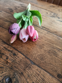 Wj44 Real touch tulp divers 5 takken (61.)