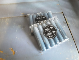 Trend39 (29.) Pakketje korte kaarsjes, whaleblue