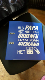 Ordner met tekst (papa)