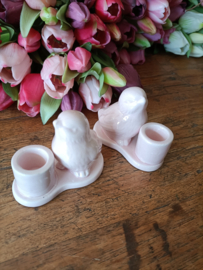 Wj38 (55.) Kandelaar kuiken roze