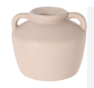 Wj75  (36.) Pot Kandelaar wit