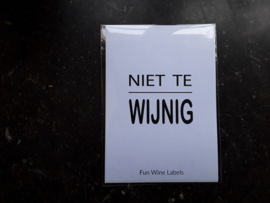 W03 Niet te wijnig