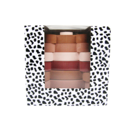 P03 (.) Stapeltoren beer, foam roze, van Pauline