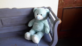 Bon97 Teddybeer George (blauw groot)
