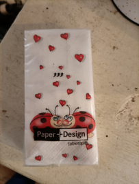 M491 (58.) Lieveheersbeestjes zakdoejes