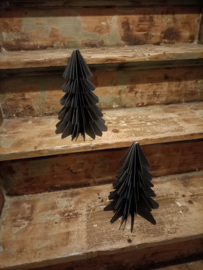 Wj41 Kerstboom papier zwart (7.)