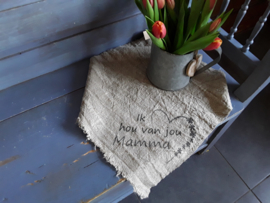 Nino14 Shabby doek  Ik hou van jou Mama (45x45 cm)