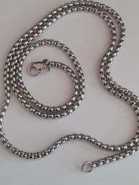 Kruis Kettinghanger Edelstaal + Ketting