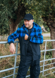 Houthakkers Jack Blauw/Zwart