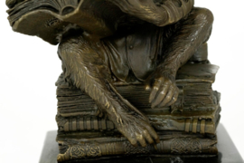 Bronzen Beeld  Steampunk Darwin Monkey