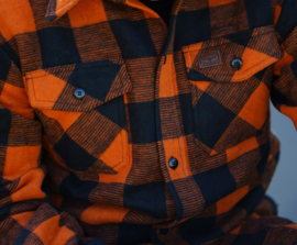 Houthakkers Overhemd Longhorn - Oranje/Zwart