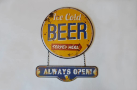 Wandplaat Ice Cold Beer