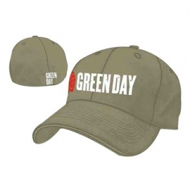 Green Day Grenade Logo Grey Flex Cap