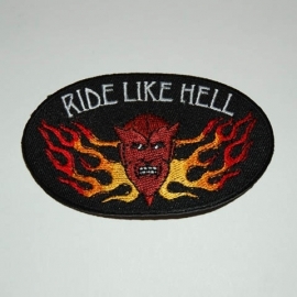 Embleem stof ride like Hell 11151 #1006