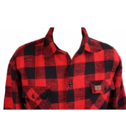 Houthakkers Overhemd Longhorn - Rood/zwart