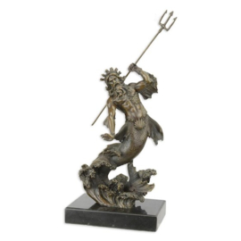 Bronzen Beeld Poseidon