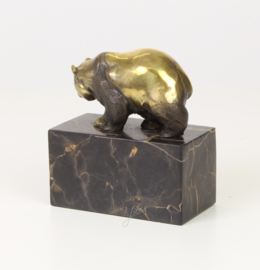 Bronzen Beeld Wandelende Panda