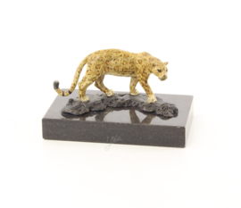 Bronzen Beeld Sluipende Jaguar
