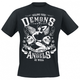 Badly - Killing your Demons T-shirt - Black