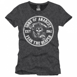 Sons of Anarchy - Fear the Reaper T-shirt - Charcoal