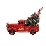 Metalen Model  Pickup Truck Kerststijl