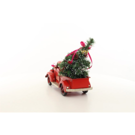 Metalen Model  Pickup Truck Kerststijl