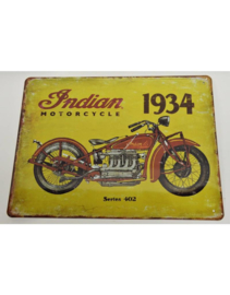 Metalen Wandplaat - Indian Motorcycle
