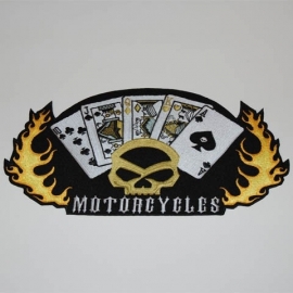 Embleem stof motorcycles (middel)