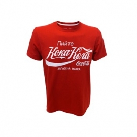 Coca Cola  Red T-Shirt With Russian Logo