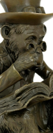 Bronzen Beeld  Steampunk Darwin Monkey