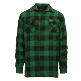 Houthakkers overhemd Longhorn - Groen/Zwart