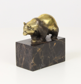 Bronzen Beeld Wandelende Panda