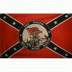 Vlag Rebel-the south will rise