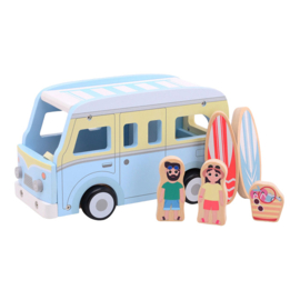 Retro strandbus met accessoires  Joueco