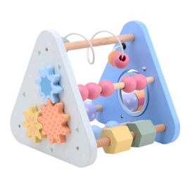 Houten baby activiteiten driehoek Joueco