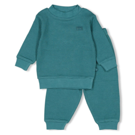 Pyjama wafel petrol 305574