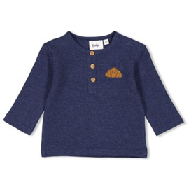 Longsleeve wafelstructuur - Club Croissant 51602417