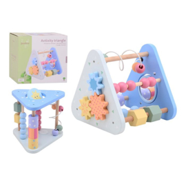 Houten baby activiteiten driehoek Joueco