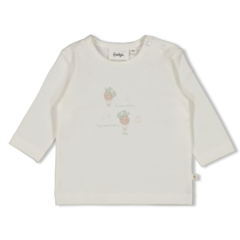 Shirt Honey Bear badstof overslag offwhite 51602698