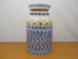 Pot met kurk deksel E30-3466