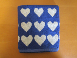 Thee- en handdoek Hearts Royal Blue