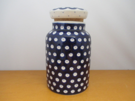 Bunzlau Pot met kurk deksel E30-71