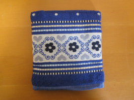 Thee- en handdoek Blossom Royal Blue