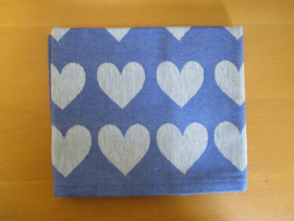 Thee- en handdoek Hearts Royal Blue