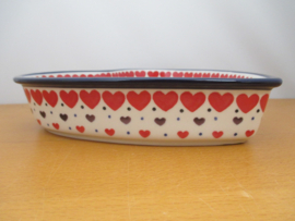 Heart shape oven dish A49-2108