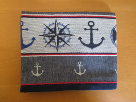 Thee- en handdoek Maritime Dark Blue