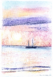 2014 MW 013 Zonsondergang (Coucher du Soleil)