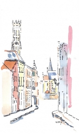 2012-011 Brugge met uitzicht op Hallentoren