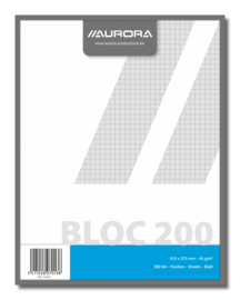 Pack of 5 x Jotter Pad 5x5 mm squares, recycled paper 204Q5