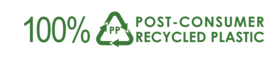 FolderGreen 10 x Enveloptas A4 met drukknoop - 100% gerecycled PP - zonder logo